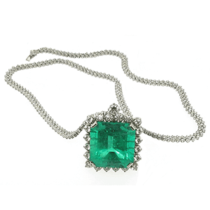 Emerald and Diamond Necklace